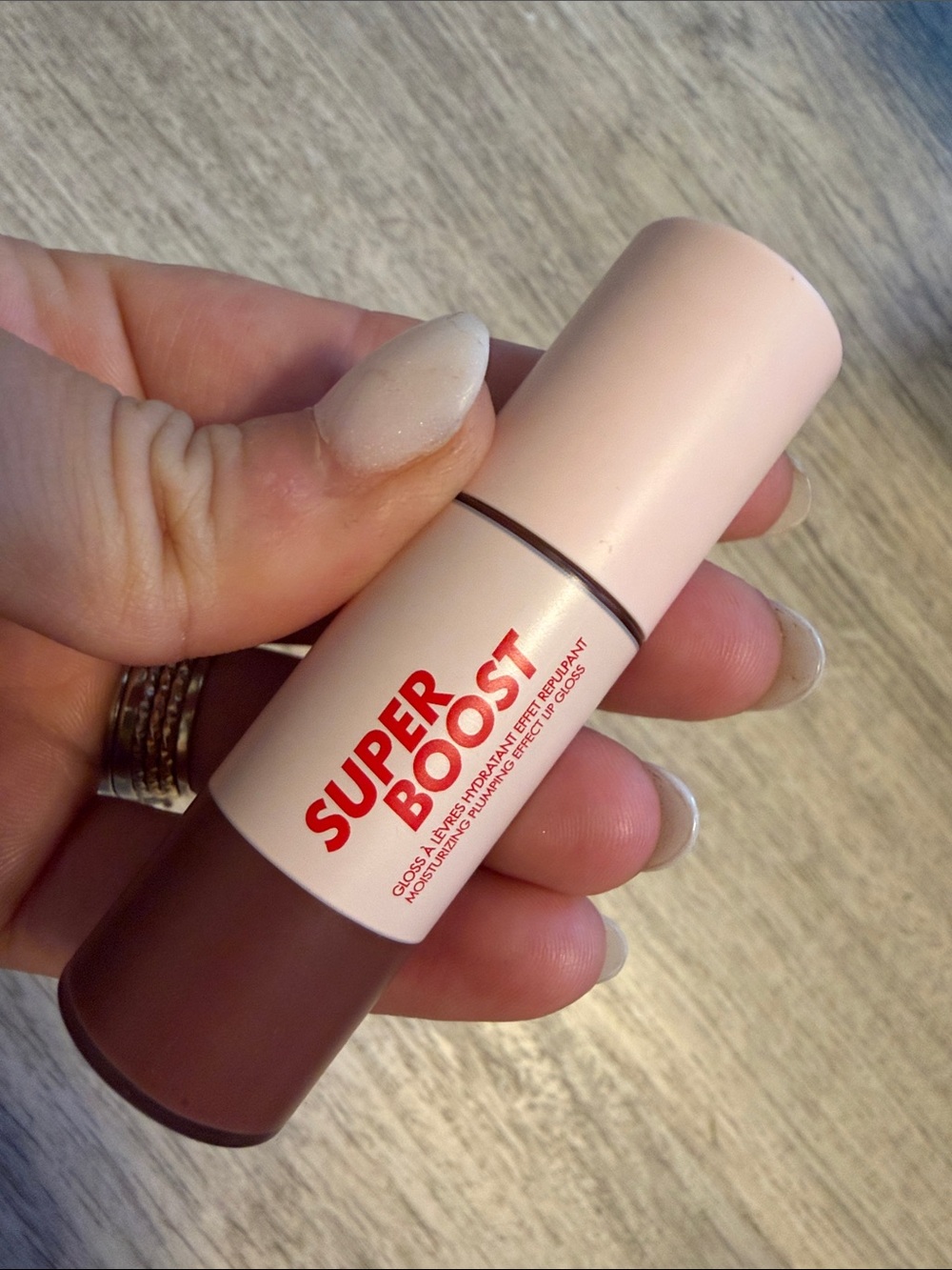 Makeup Forever Super Boost Lip Balm & Gloss — anywhere caffeine
